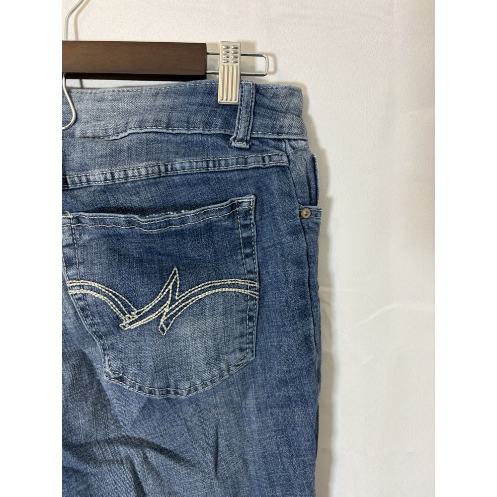 Women's Wranglers Jeans Straight Leg Cowgirl Preppy 11x32 1009MWTMS Spandex - Picture 7 of 15